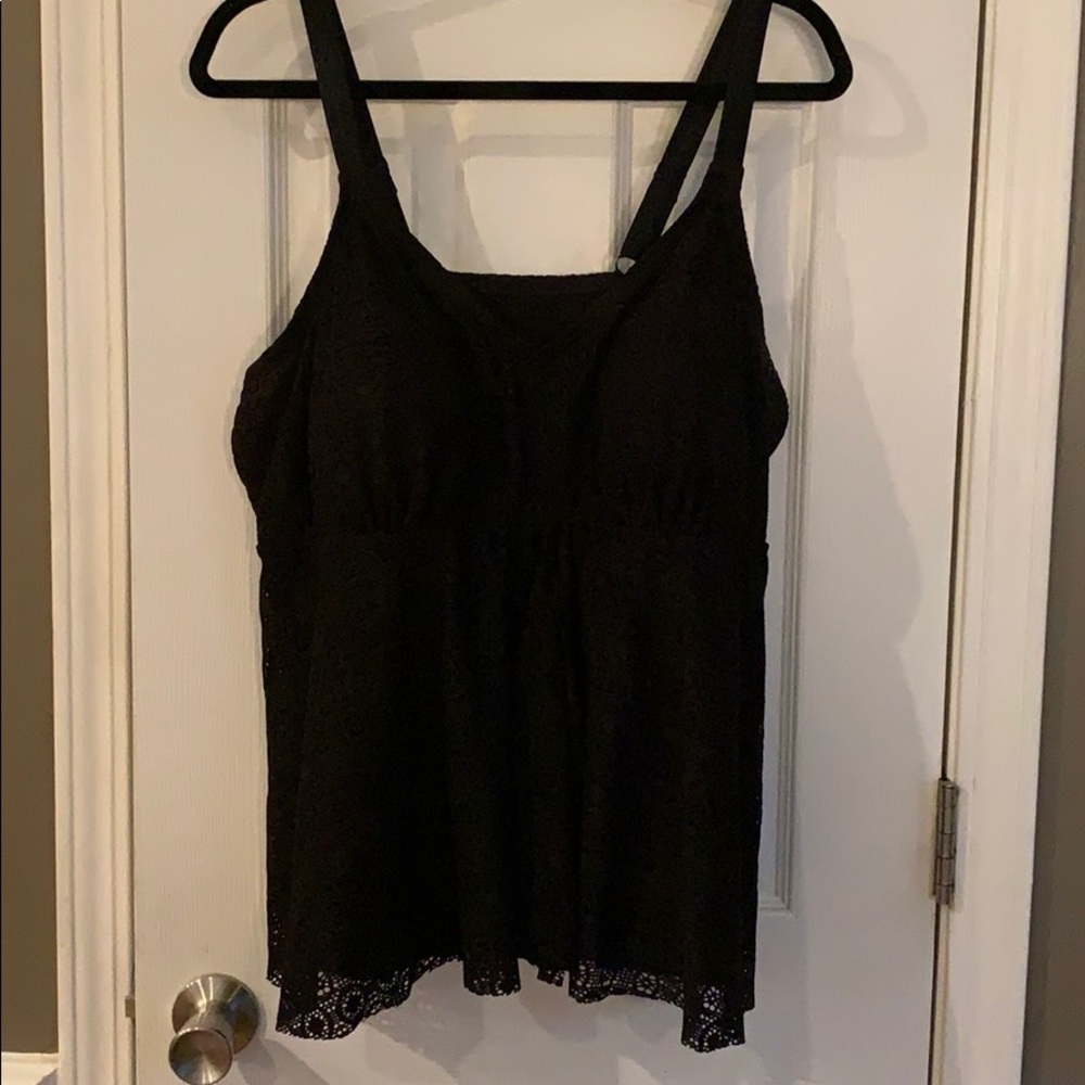 Croft & Barrow Lace Tankini Top